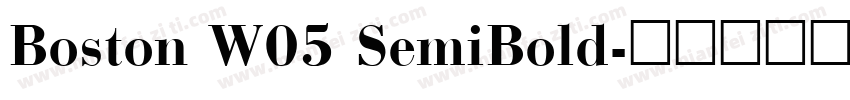 Boston W05 SemiBold字体转换